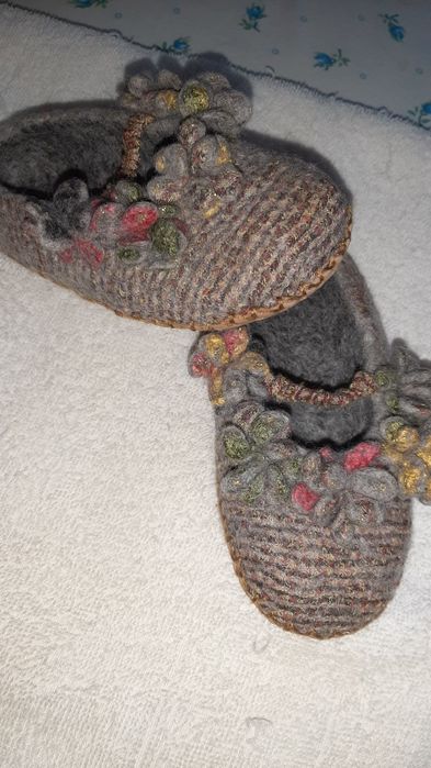 Тапочки из натуральной шерсти австралийского мериноса, эксклюзив