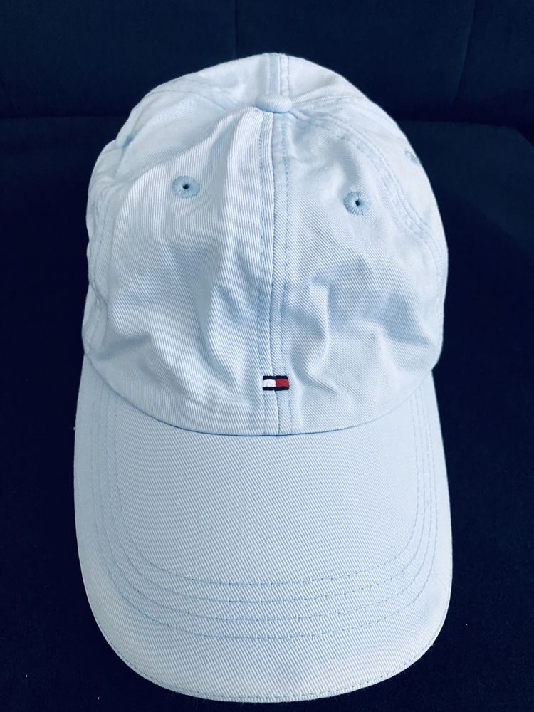 Tommy Hilfiger czapka z daszkiem damska kolor jasno niebieski one size