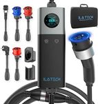 ILA TECHQ21 ładowarka 5 przejściówek 22 kW EV 32 A z kablem typu 2 5 m