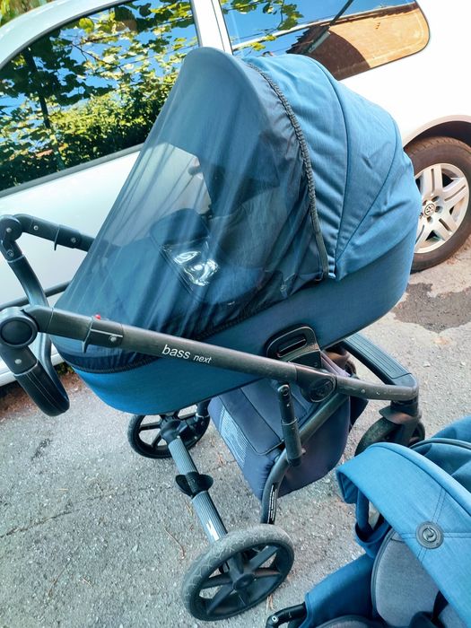 Коляска Roan bass next 2в1(люлька та прогулянковий блок)