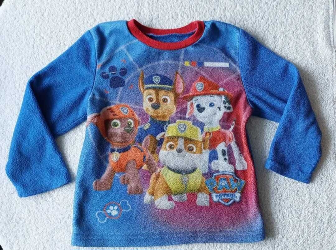 Ciepła piżama pidżama potworek dla chlopca 110 ciepla 2szt paw patrol