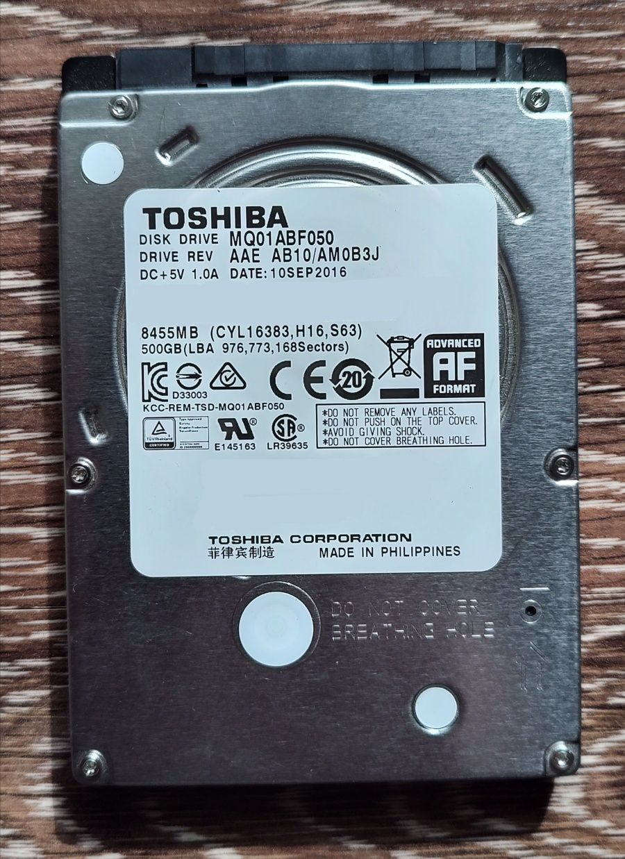 Жорсті диски HDD 500 GB - SEAGATE/WD/TOSHIBA