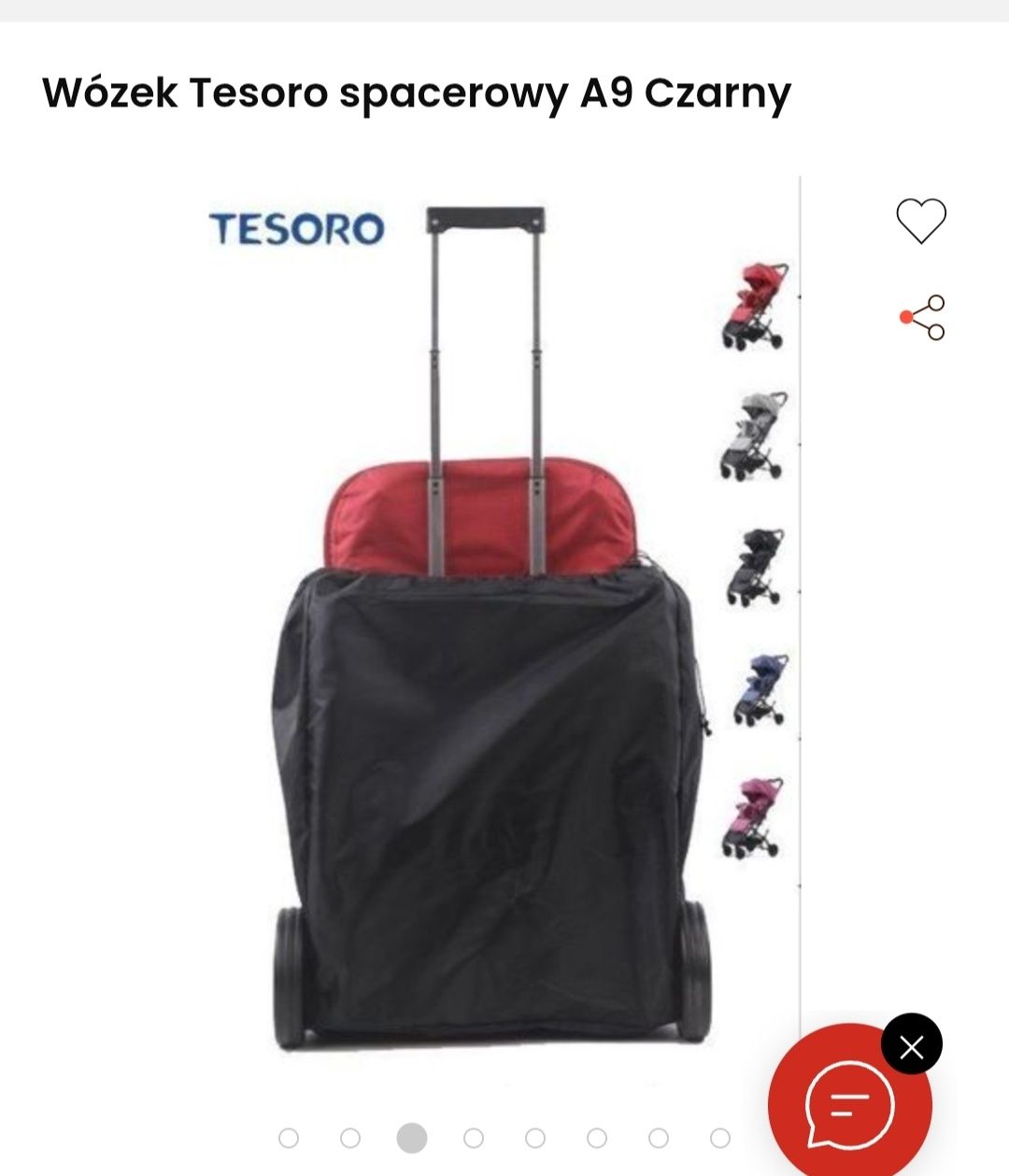 Wózek spacerowy Tesoro A9 Dragon Grey