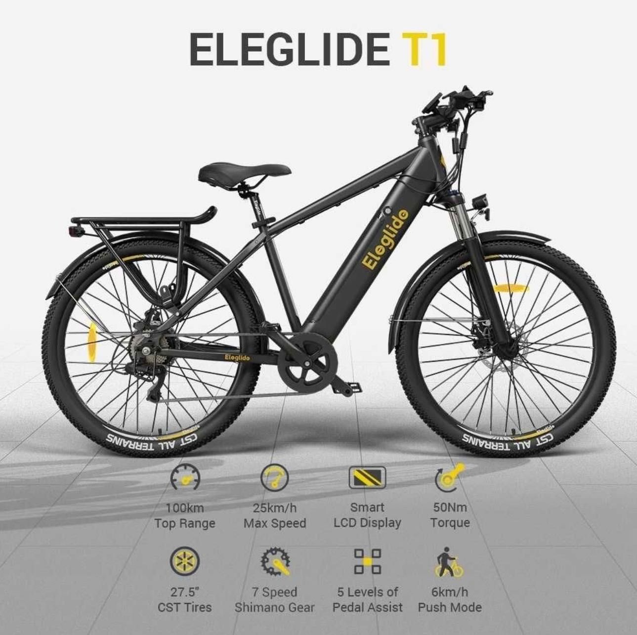 Bicicleta eléctrica 32Km/h 450W 100km autonomia