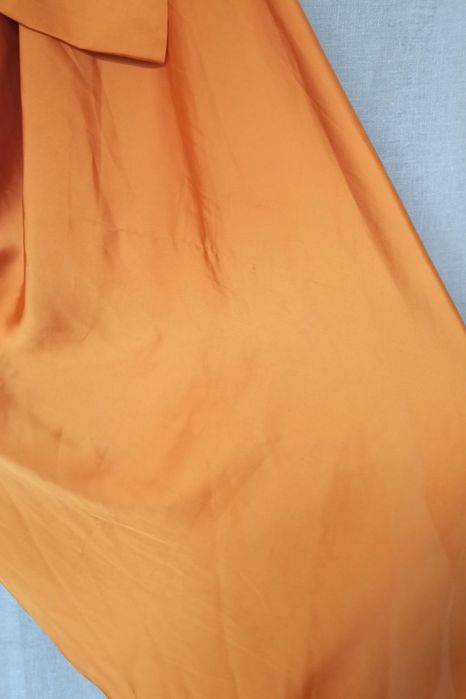 Sukienka H&M, concious koktajlowa wieczorowa weselna ruda pomarańczowa