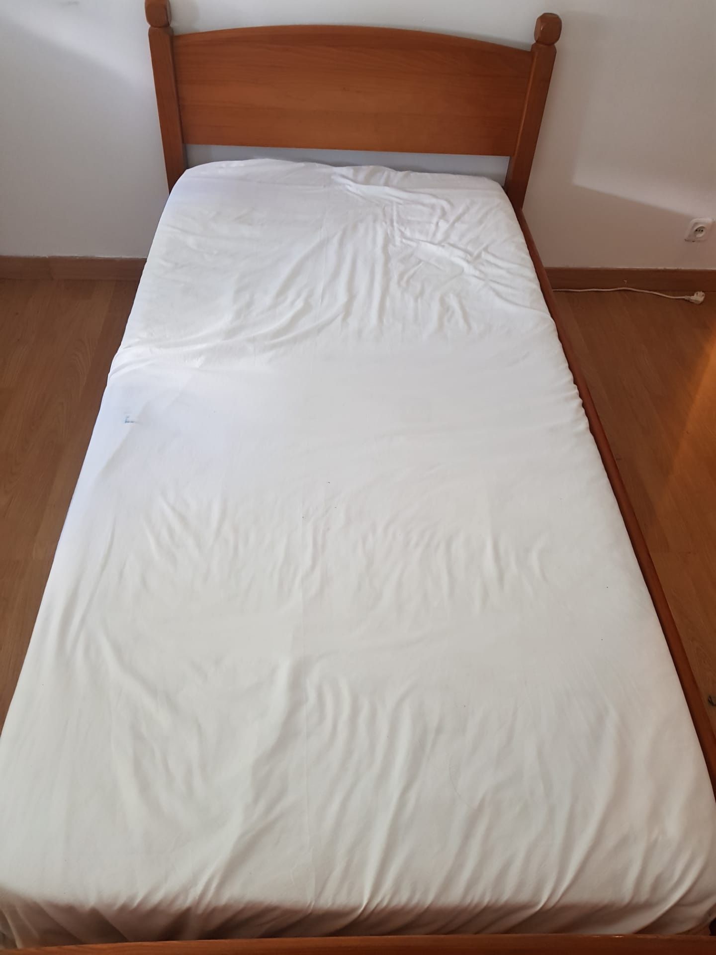 Cama 90x190 solteiro pinho mel