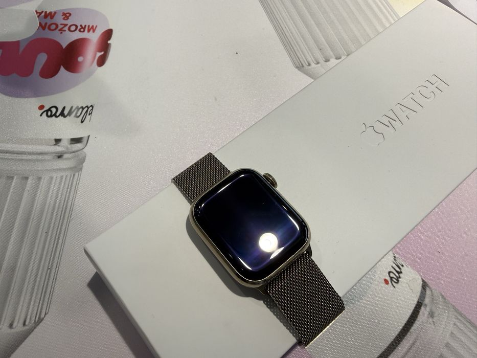 Apple Watch S7 41mm LTE Stainless Ceramic glass, ideal komplet OKSIKOM