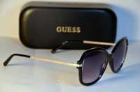 okulary damskie Guess GF0352 muchy czarne złote etui oryginalne