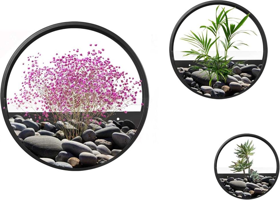 Zestaw 3 doniczek, pojemnik na sukulenty, kaktusy, wazon do salonu,