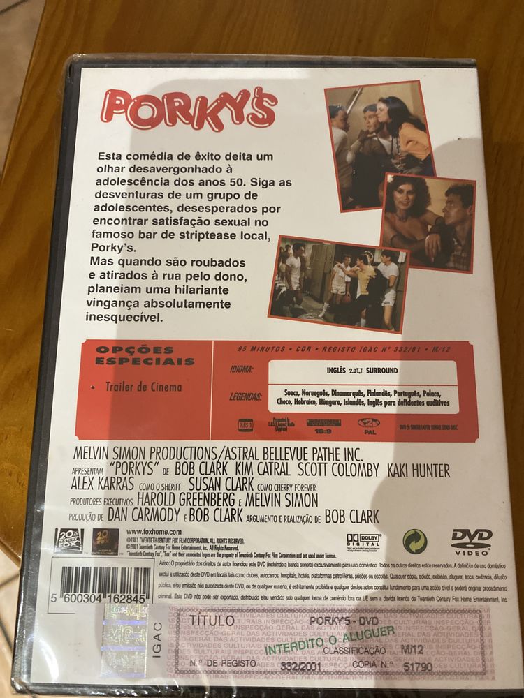 Dvd Porkys selado