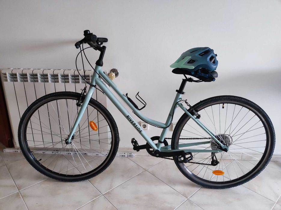 Bicicleta Riverside RS120 + Capacete e Cadeado – Como Nova!
