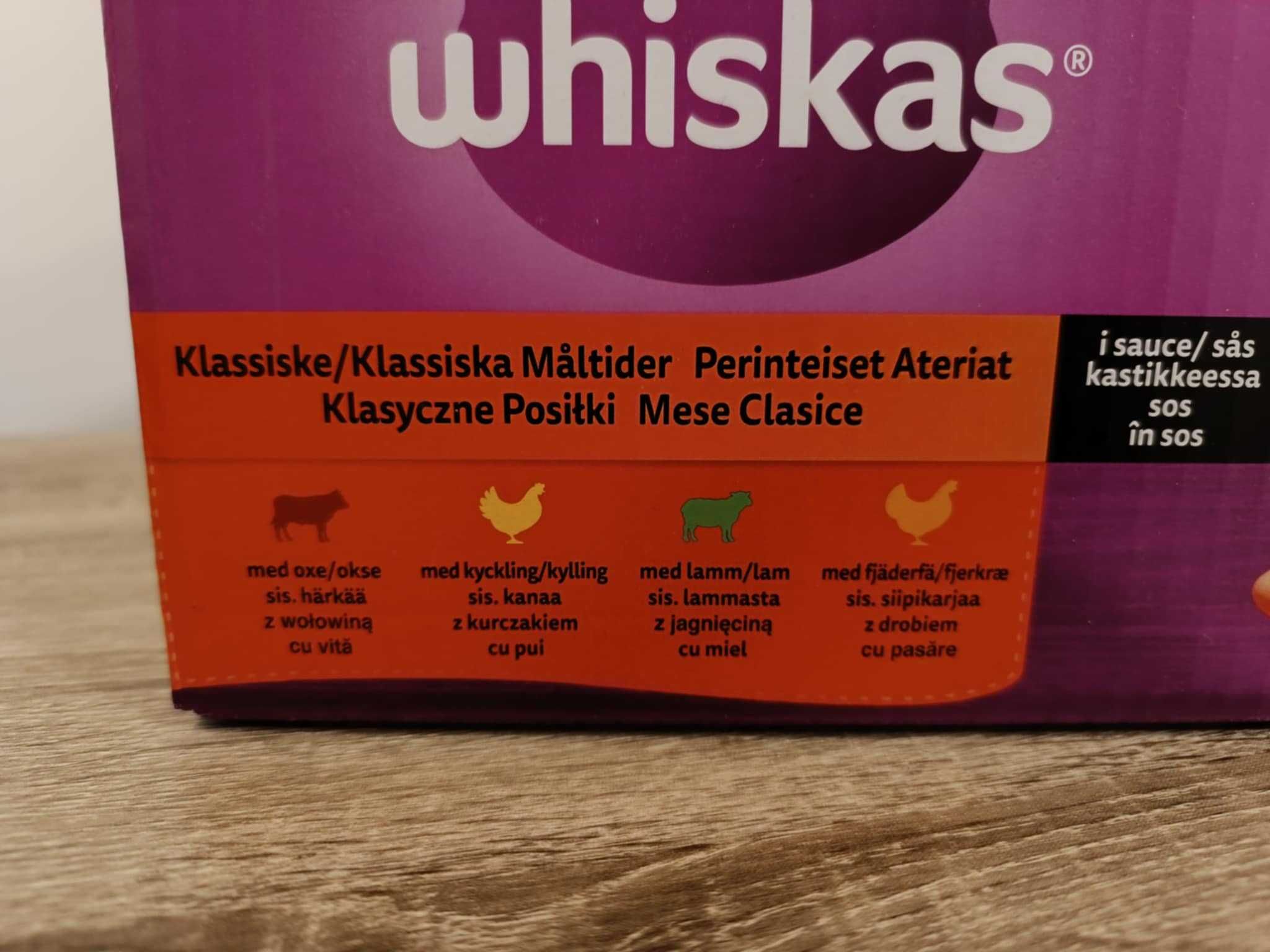 Mokra karma dla kotów Whiskas, saszetki 80 x 85 g mix smaków