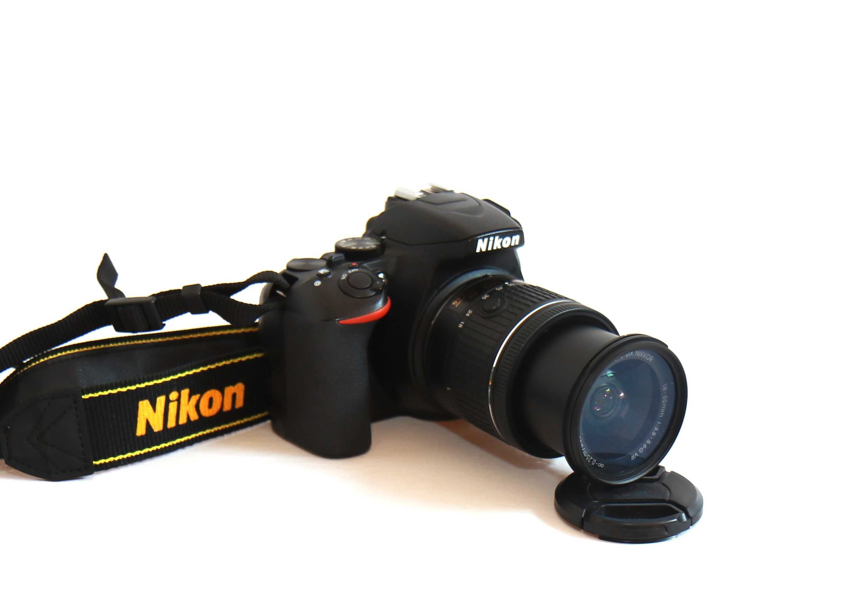 Nikon D3500 com lente Nikon 18-55mm máquina fotográfica digital reflex