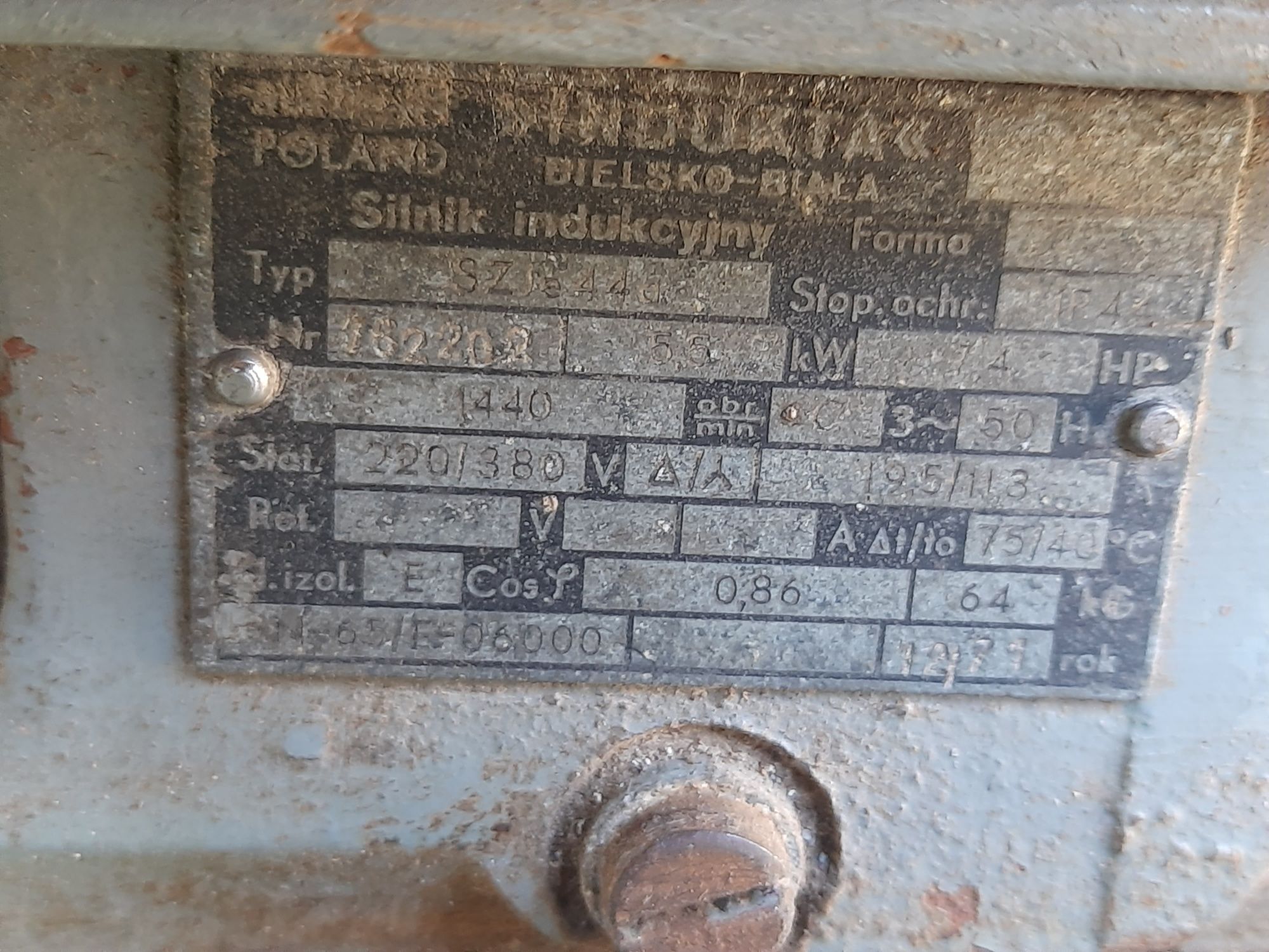 Ślnik elektryczny 7.5-5.5 kw dwa taniej