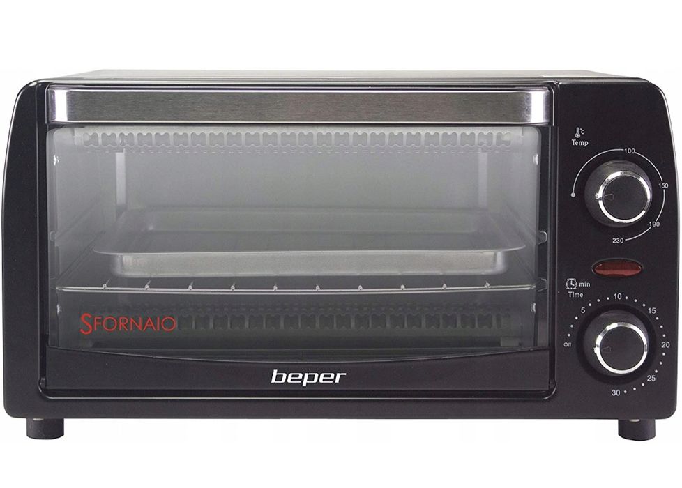 Mini piekarnik kuchenka Beper  12 l czarny 1050w kratka grillowa