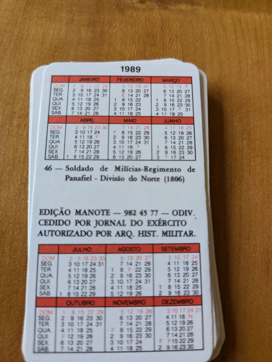 Calendários de Militares