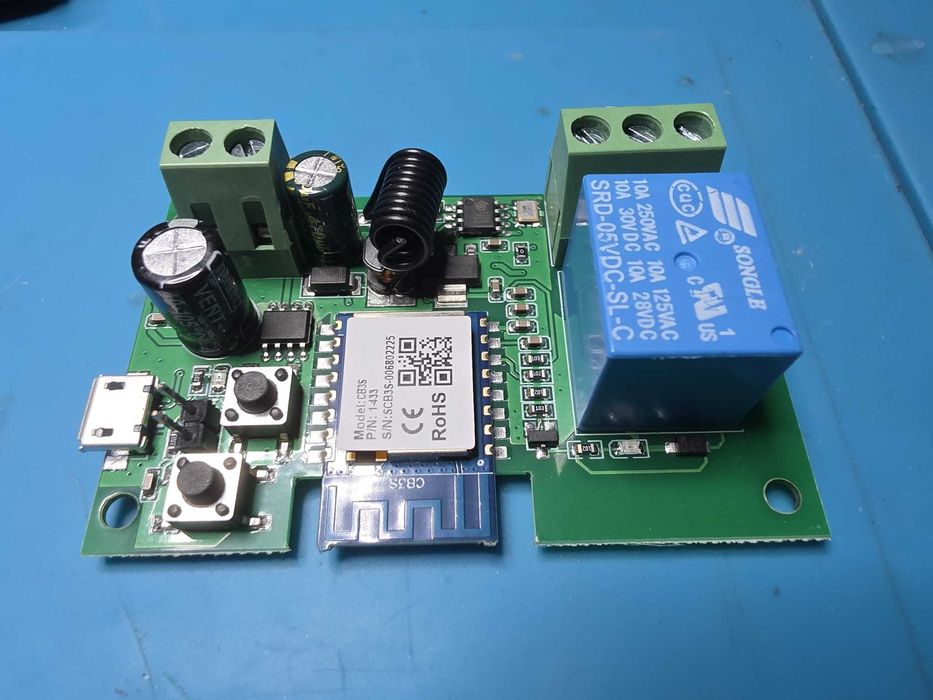 Módulo de Relé Wi-Fi Tuya Inteligente – Controle o Seu Portão, Luzes