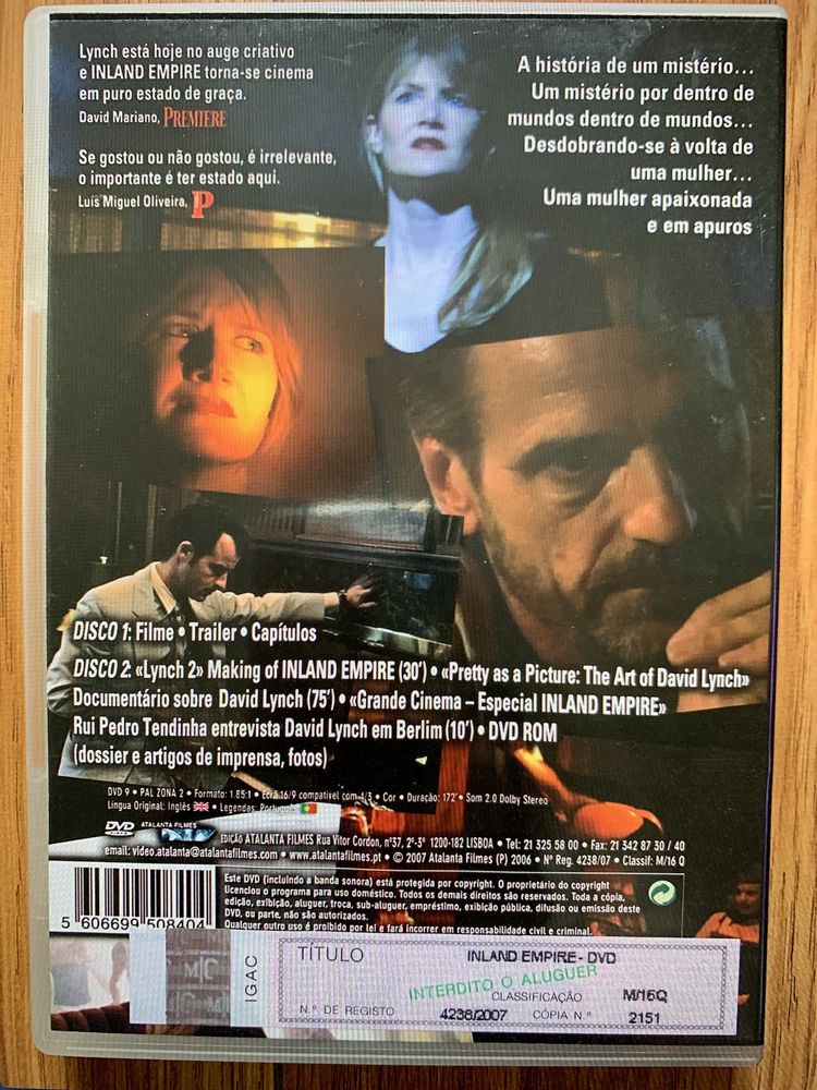 Inland Empire - David Lynch - 2 dvds