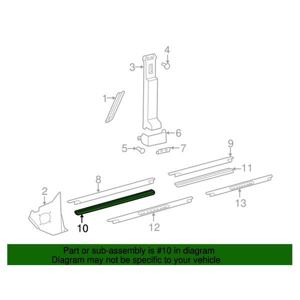 Накладка порога Mercedes G-Class W463 A4616860436