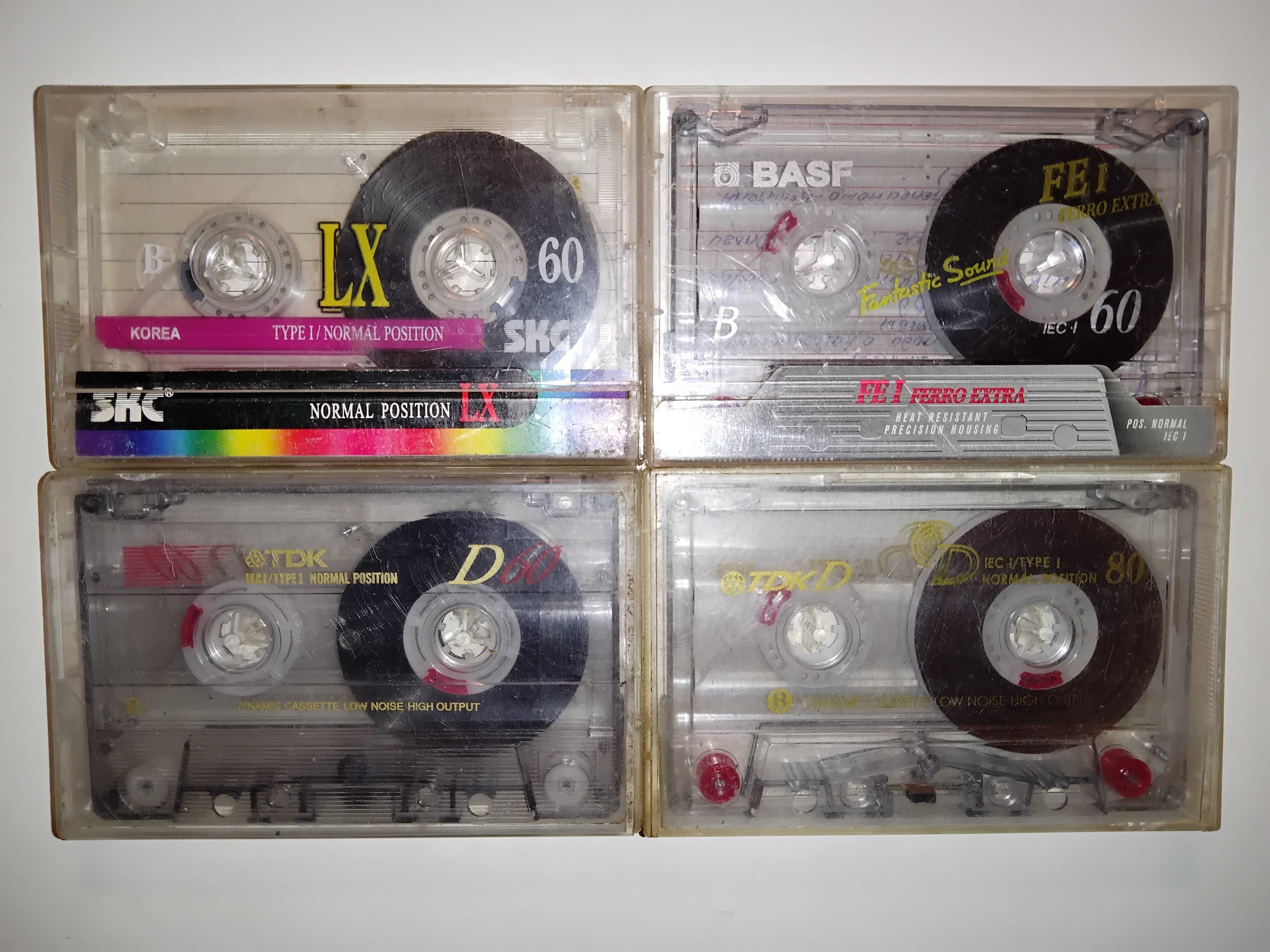 Аудио-кассеты с записью , немаркированные , две штуки .