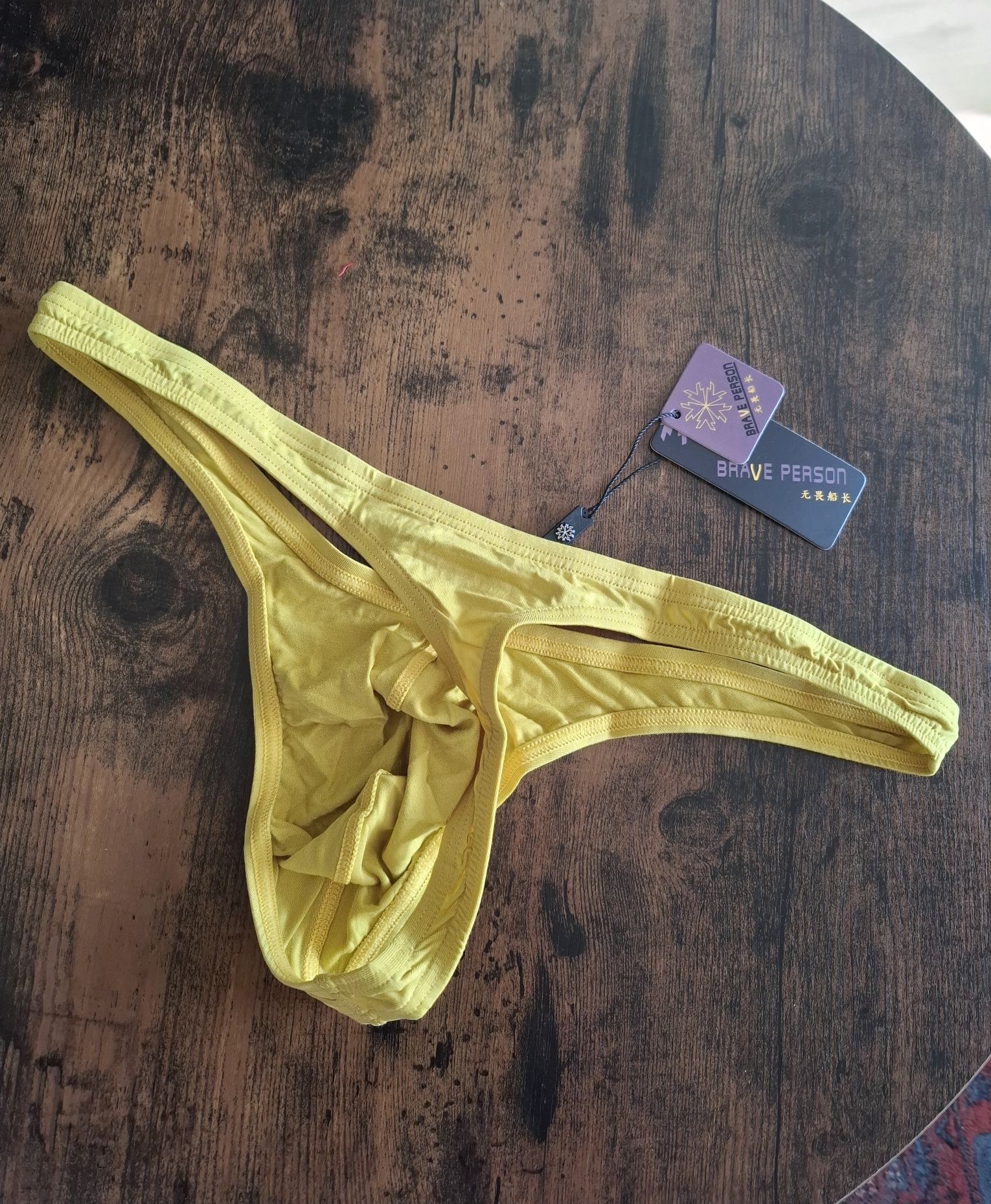 Slipy męskie, stringi Brave Person roz. L