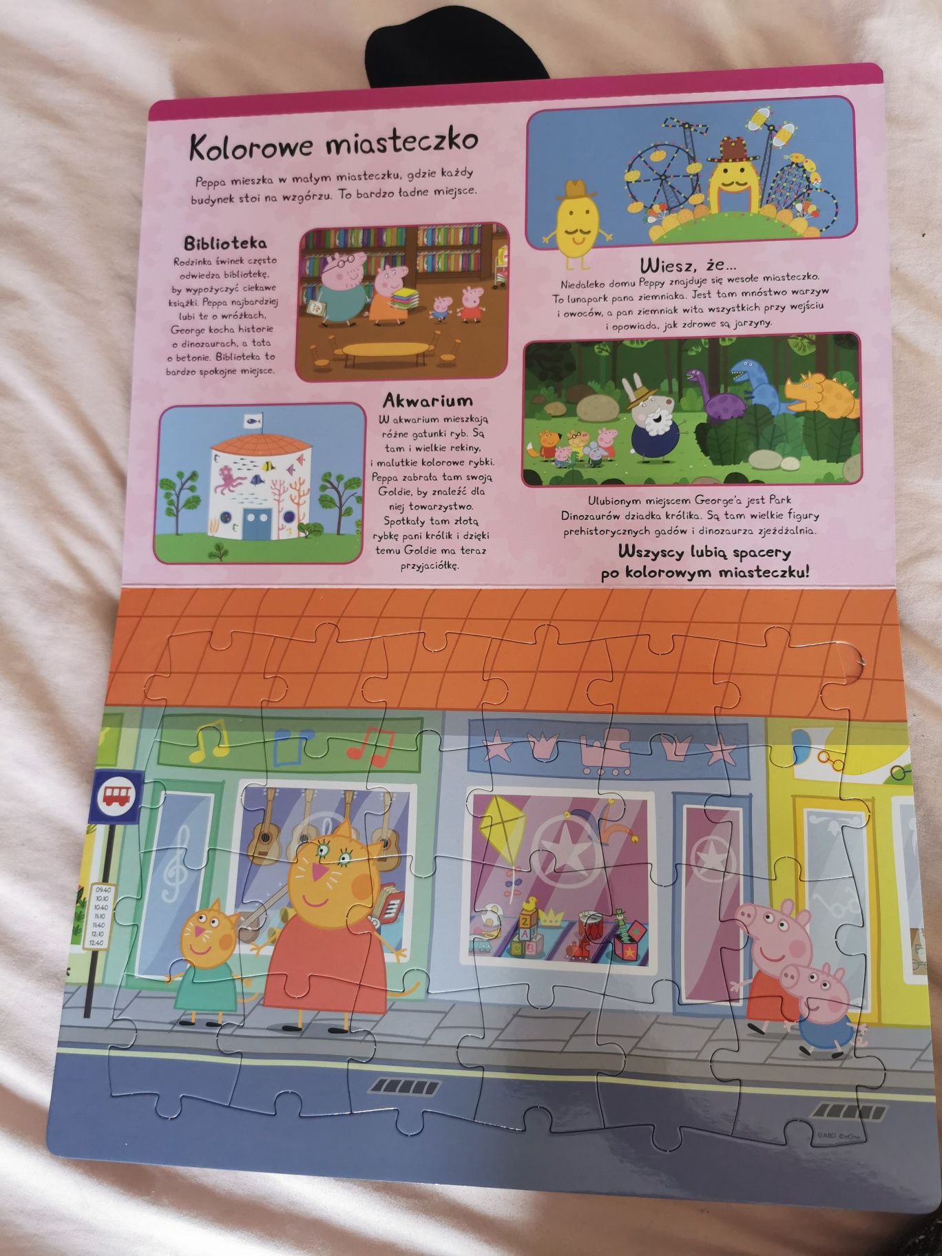 2w1. Peppa Pig książeczka i puzzle.