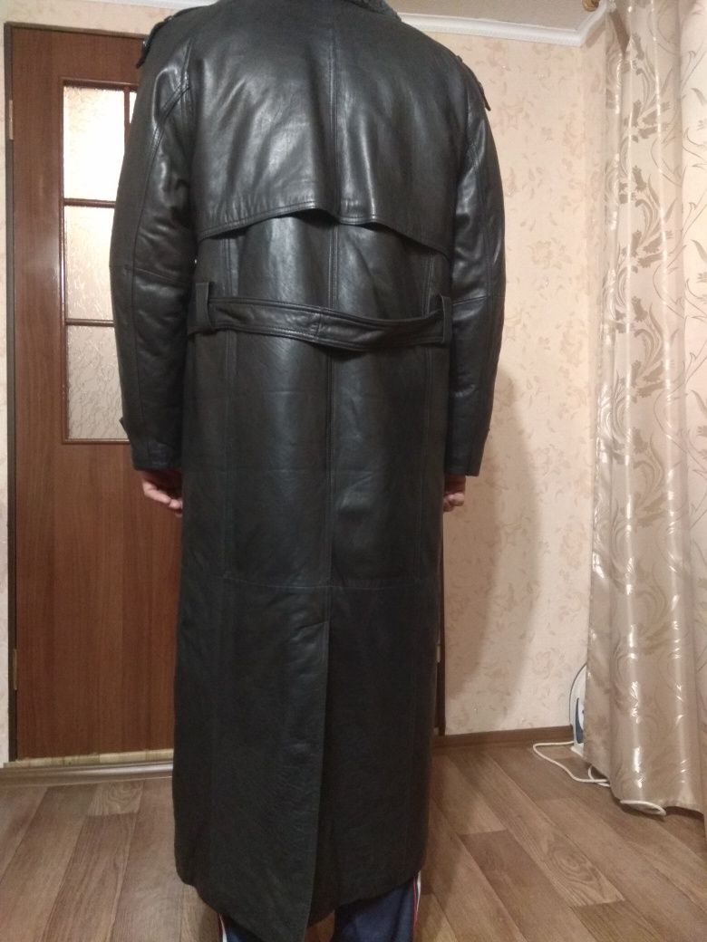 Плащ мужской кожаный