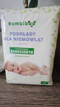 Podkłady dla niemowląt z delikatnym włóknem bambusowym Bambiboo
