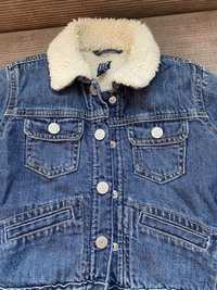 Джинсовая куртка на утеплителе Gap denim 4-6 лет оригинал