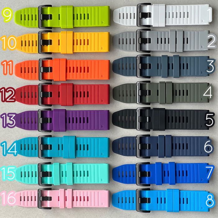 Quick Fit 22mm 26mm силіконовий ремінець для годинника Garmin браслет