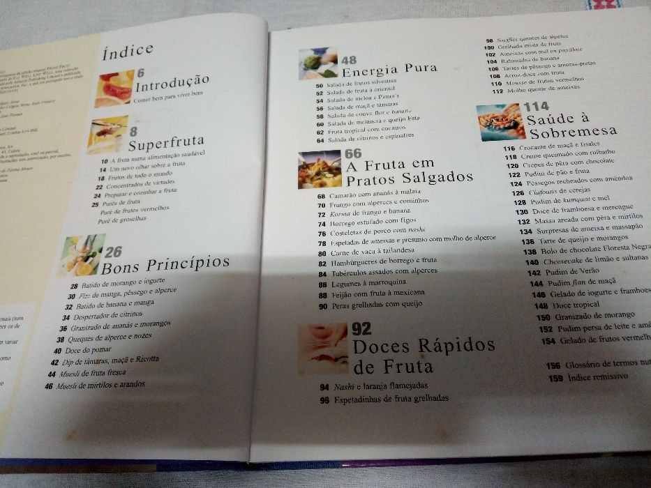 3 Livros de receitas/culinária