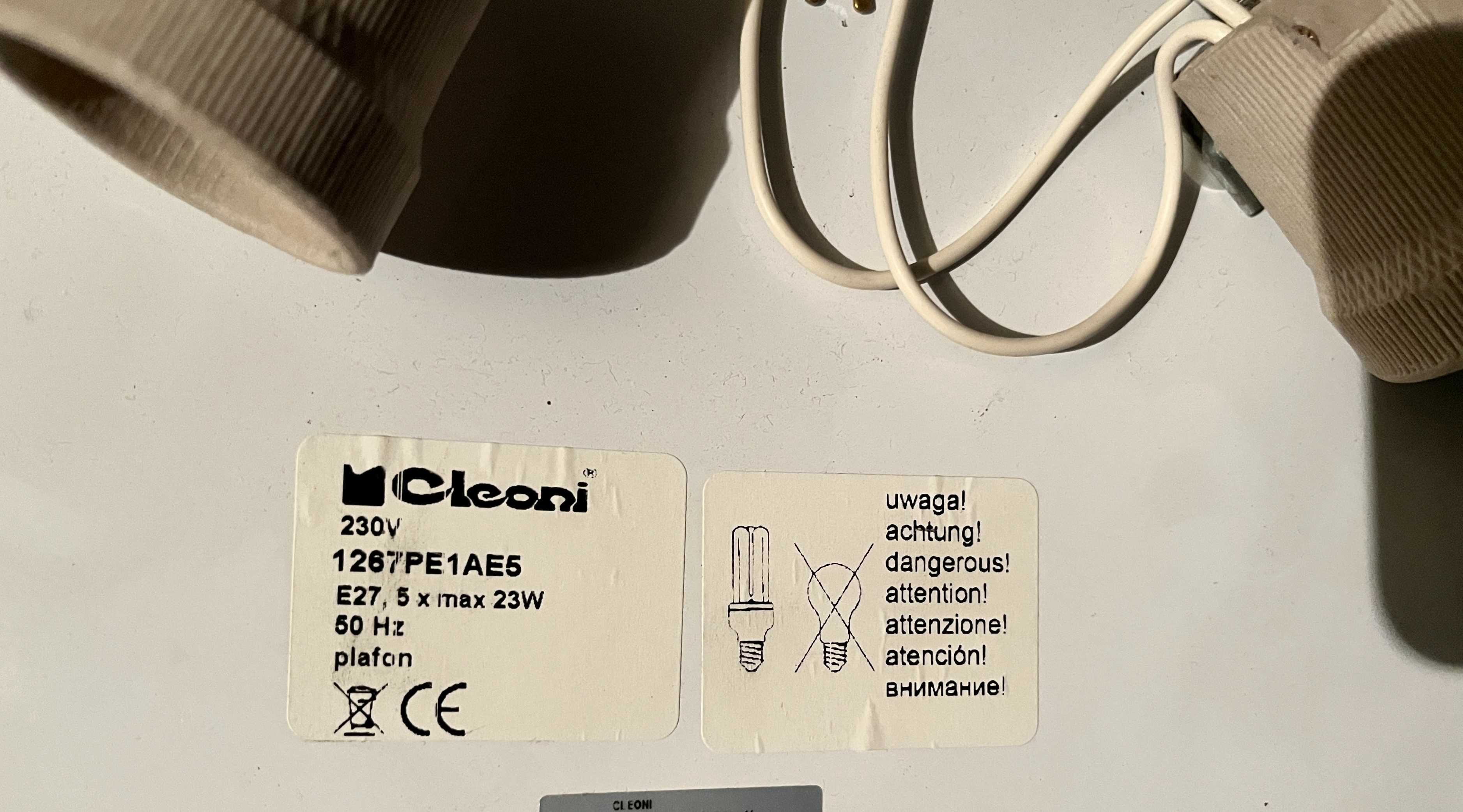 Plafon Cleoni Plafon Omega 70 5xE27 (tylko odbiór)