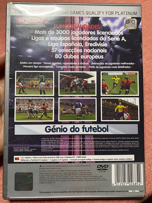 PES 4 para PS2 (como novo)