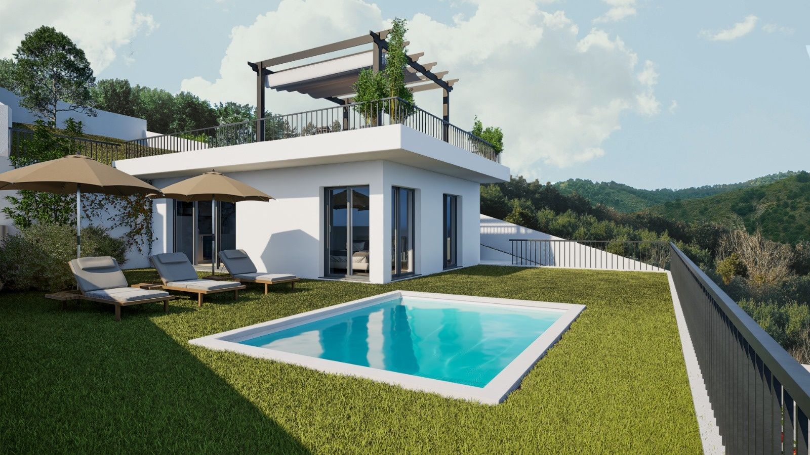 Projecto aprovado para Moradia Lago Azul - Castelo do Bode - com acess