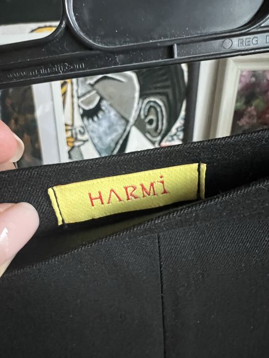 Чорна спідниця Harmi (укр бренд) XL, міді, асиметрія