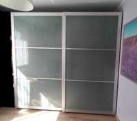 Szafa IKEA PAX LYNGDAL drzwi przesuwne 250x236x58cm, szkło hartowane