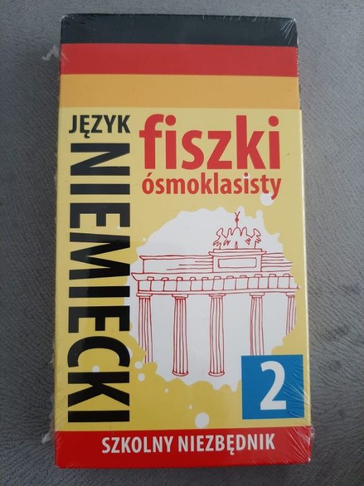 Fiszki - język niemiecki dla ósmoklasistów - część 1 i 2 - komplet