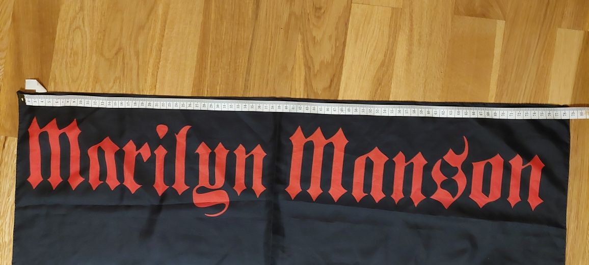 Bandeira Marilyn Manson Guns God and Goverment