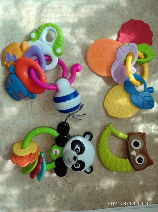 Грызунки погремушки лот много, пакет