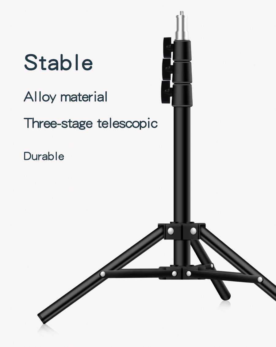 Statyw tripod uchwyt na aparat telefon tablet LED