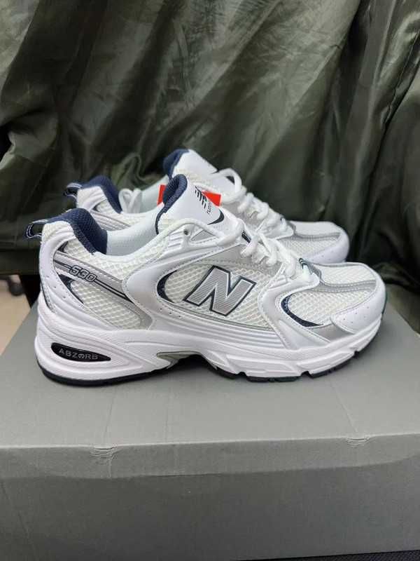 New Balance_530_white Moda_Buty_Mokasyny Mokasyny R.40.5