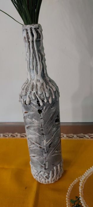 Wazon zimowy,  artystyczny hand made
