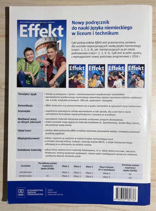 Effekt 1 podręcznik do języka niemieckiego- WSiP