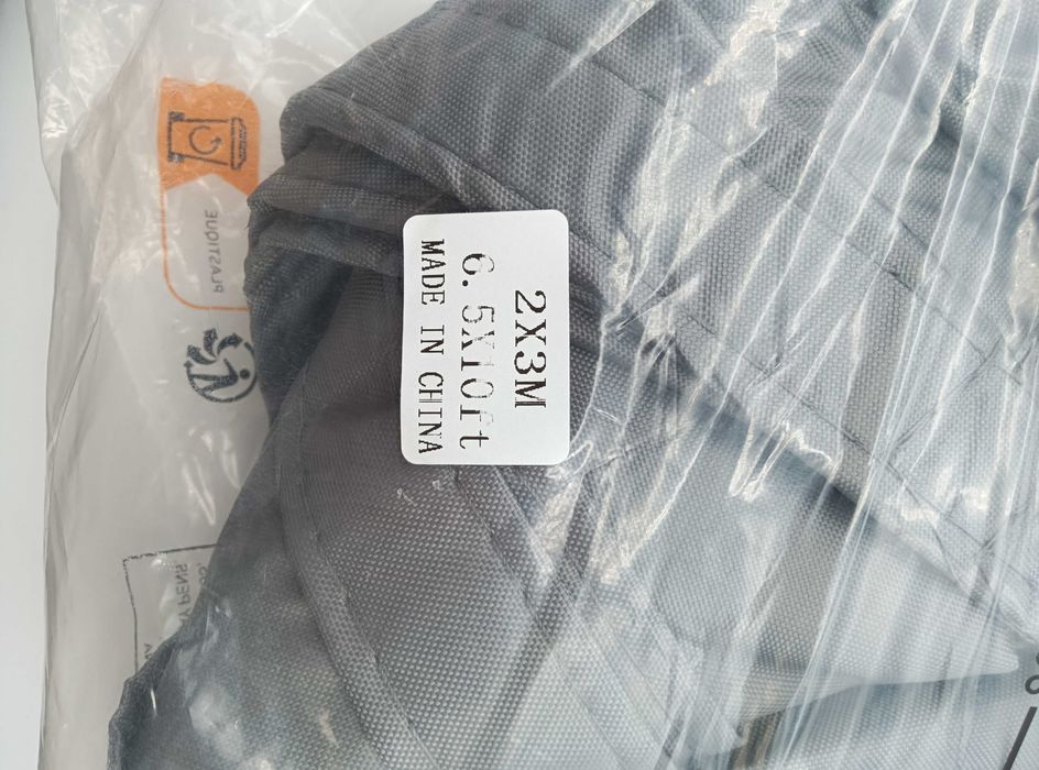 HOMPER 2x3m toldo impermeável proteção solar retangular Cinza