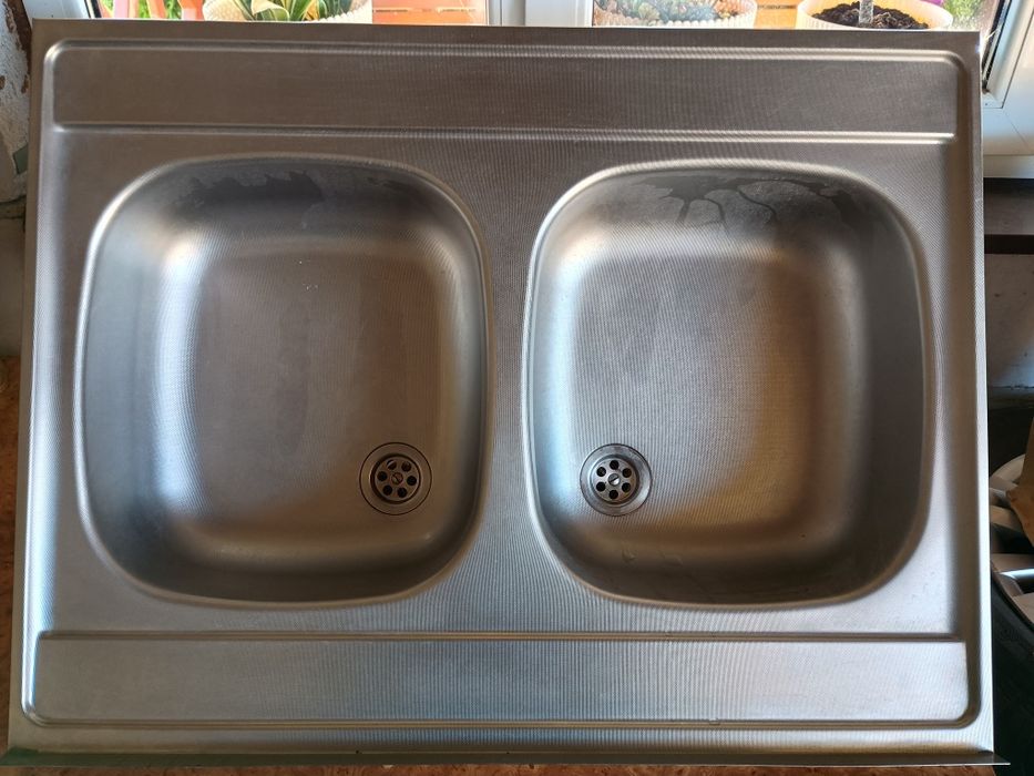 Zlewozmywak srebrny 60 na 80