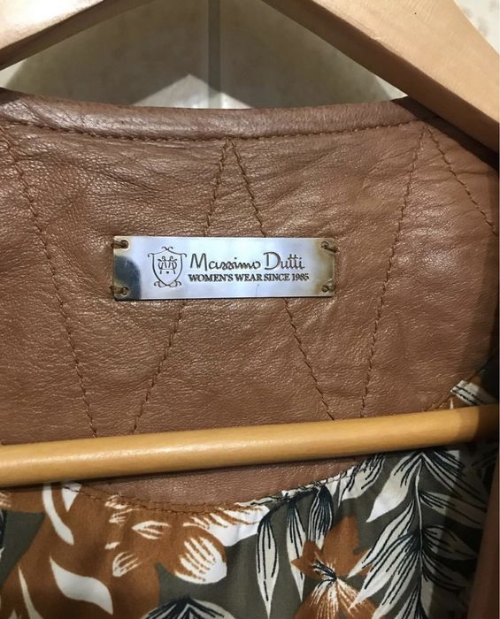 Кожаная куртка Massimo Dutti (массимо дутти) косуха, кожанка, курточка