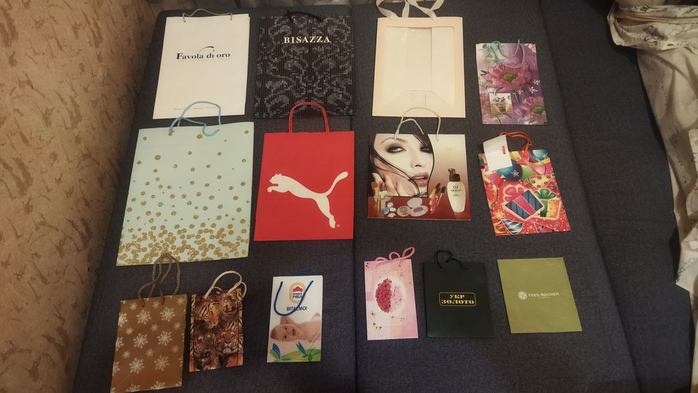 Подарочные пакеты бумажные/ подарункові пакети