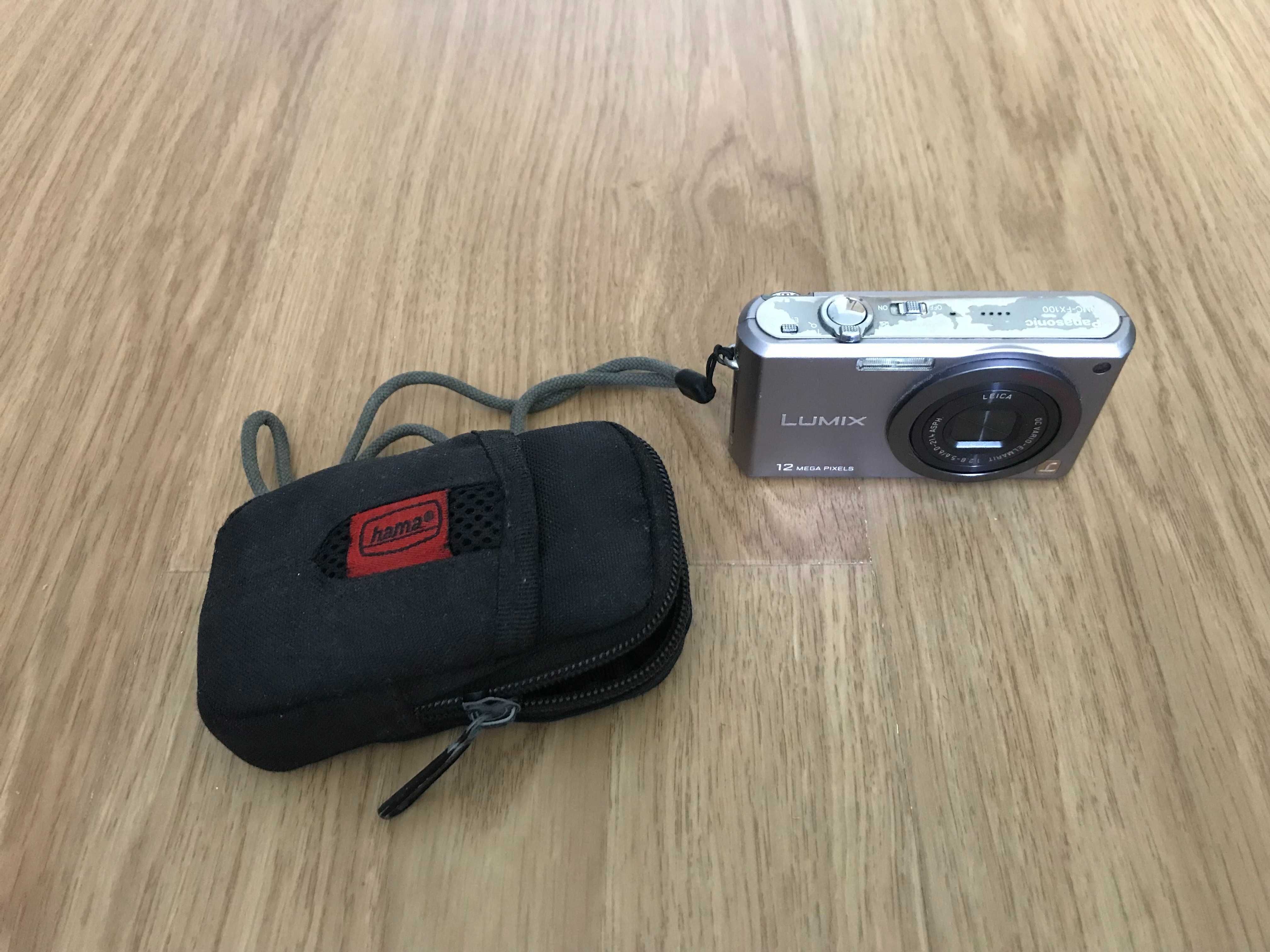 Aparat cyfrowy Panasonic Lumix DMC-FX100 z akcesoriami w etui Hama!