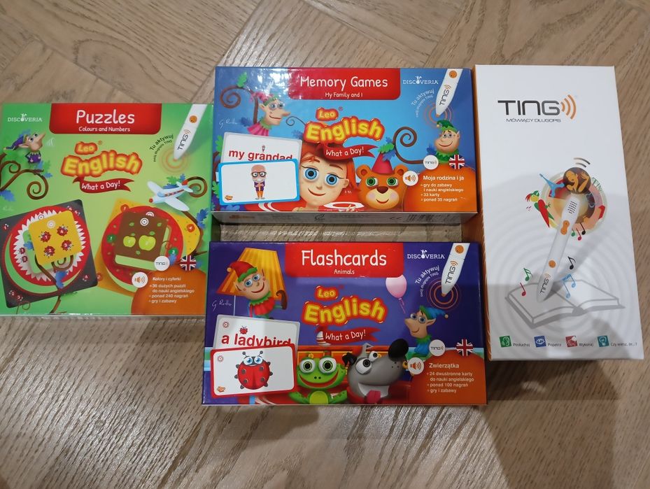 Mówiący długopis wraz z zestawem kart