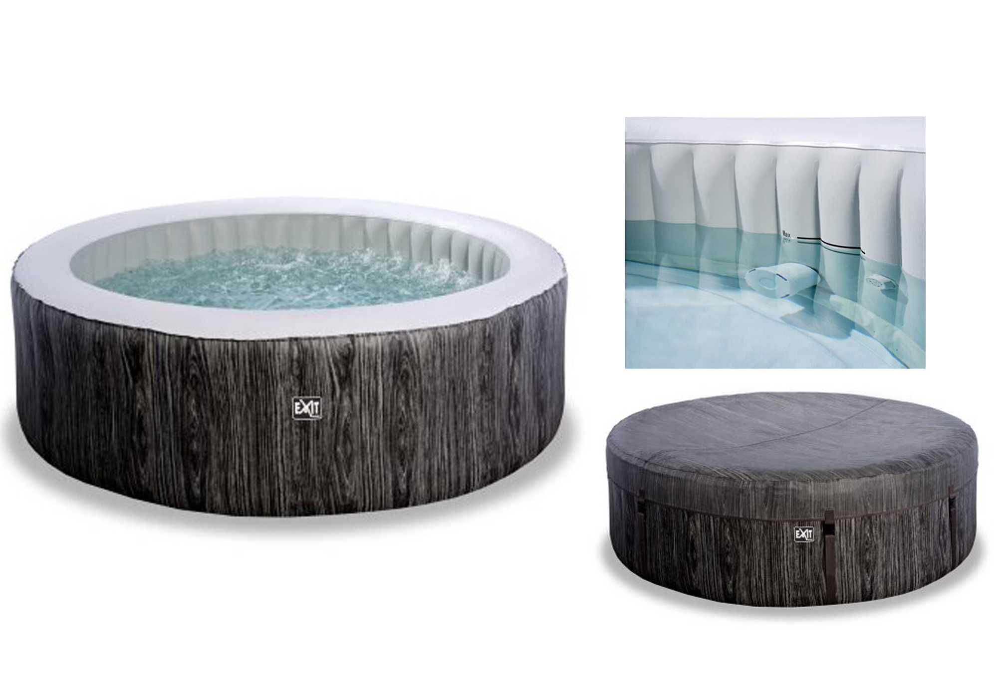 SPA JACUZZI nadmuchiwane basen hydromasaż EXIT Deluxe 204x65cm